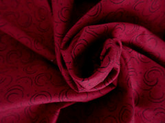 JINNY BEYER TURKEY REDS AND BOTTLE GREENS FABRIC-1 YARD X WOF-RED/MAROON-OOP-HTF