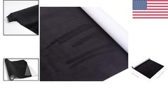 Black Microfiber Fabric Self-Adhesive Suede Look for Car Interior Decoration