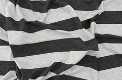 Charcoal Gray 1″ Stripe Fabric Jersey Knit by the Yard Rayon Spandex
