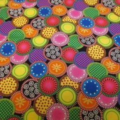 Cotton Fabric Smith Milligan Possibilities For Avlyn Colorful Circles 1yd 5″