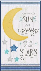 All Our Stars Panel by Jennifer Pugh for Wilmington Prints Baby Quilt 44″x24″