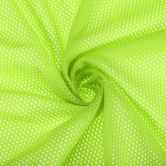 62″ Mesh Fabric Slightly Stretchy for Backpack Pocket, Fluorescent Green 2 Yard