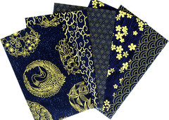 30Pcs Japanese Style Fabric Squares,8 Inchx10 Inch (20Cmx25Cm) Cotton Craft Fabr