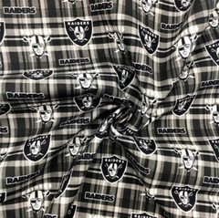 Raiders Polyester Cotton blend fabric. 20″ x 55″ 1114099 Las Vegas Football .4