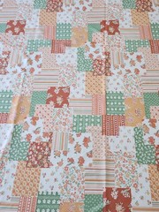 2 Piece VTG Unused Poly Floral Patchwork Print Material Stretch Lots Of Goodness
