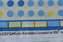29″ x 44″, Teddy-Bear Baby-Theme on Blue Cotton Panel, SSI/Kylie Kreations,M6915
