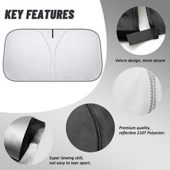 D-Lumina Windshield Sun Shade for 2012 2013 2014 2015 Honda Civic Accessories…