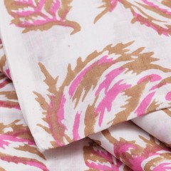20 Yard Hand Block Printed Fabric Cotton Indian Natural Bagru Print Fabric.