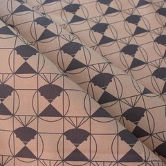 1/2 Yard Organic Cotton – End Papers | Chickadee Driftwood by Charley Harper