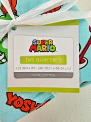 3* 5-piece Nintendo Super Mario Fat Quarter Bundles a total of (15) 18″x21″ cuts