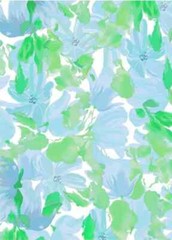 55”Wide By Yard Blue Painting Fabric Soft Viscose Material For Dress Shirt Robe