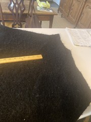 Black Mohair Wool Cutter Poncho 36″ X 44″ Upcycle Crafts Sewing Cutter Cosplay