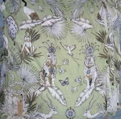 Indian Handmade Fabric Animal 5 Yard Cotton Craft Hand Block Print Voile Running