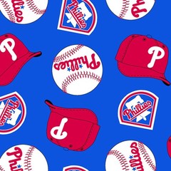 Philadelphia Phillies MLB Fleece Fabric – 58″ Wide – Sold by The Yard & Bolt
