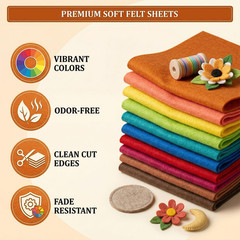Dark Royal Blue Felt Fabric Sheet 36″ X 18″ 1.6Mm Thick Half Square Soft | Long
