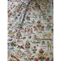Richloom Platinum Collection Fabric rare 8 yards wide toile de jouy European 55”