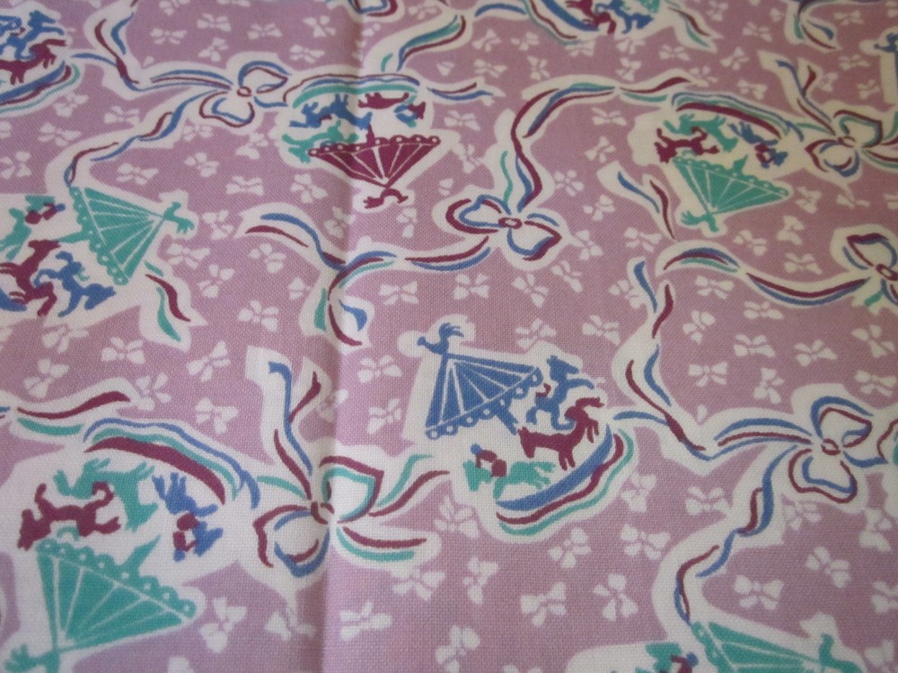 F7265, 1930’s reproductions, carousel prints, very rare, fat quarters,