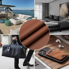 Marine Vinyl Faux Leather Fabric, Brown, 54 In x 12 In, Upholstery & Crafts