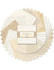 5″ Charm Pack – Vanilla Cream 5 Karat Gems Cotton Fabric Precuts M517.13