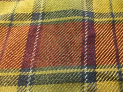 (3) Pieces New Upholstery(Remnant) Check/Plaid Fabric(See description of sizes)
