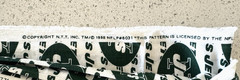 Vintage New York Jets Licensed Cotton Fabric SINGLE PIECE 4 Yards x 58″ Rare