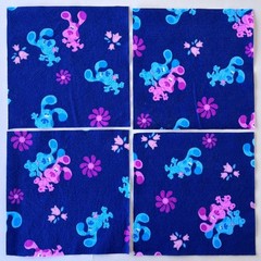 87 Quilt Fabric Squares 6.5″ x 6.5″ – Baby – Animals, Precious Moments, Winnie