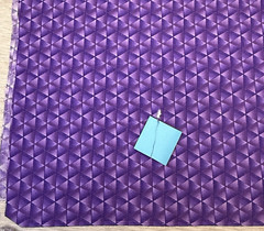 Geometric Purple Triangles 2.1 yards. ***READ