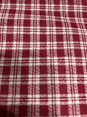 2 Pieces Of 90sCountry Classics Fabric :Red Plaid (37”x31”) & Blue Plaid(44”x 82