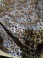 Cheetah Animal Print Scrap Fabric 84″ X 84″ Cut Tablecloth Quilting Sewing Craft