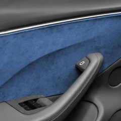Matte Suede Fabric Vinyl Wrap Car Interior Door Panel Trim Sticky Back Film Kits
