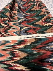Fabric Cloth Stanley King Studio Flame Stitch Pattern Stain Repeller 48″x54″