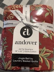 Jingle Bell By Laundry Basket Quilts For Andover Fat Eighth Bundle 36 PC