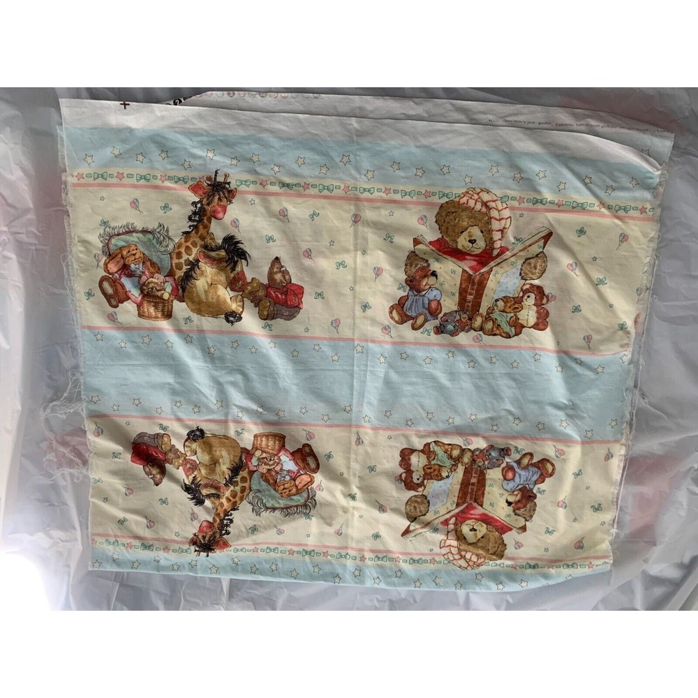 Daisy Kingdom 2058 Once Upon a Time! Crib Border Bear Giraffe Rabbit – 1 Panel