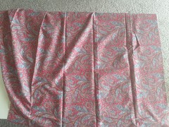 Liberty 110″ x 36″ Tana Lawn Used Vintage Cotton Fabric Red