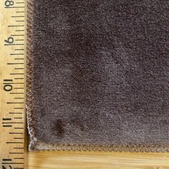 Holly Hunt Big Dreams Velvet 100% Cotton 1605/08 Agent Fabric 11.5×11.5″ Brown