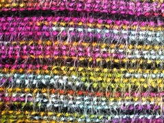 Vintage Multicolor Eyelash Knit Fabric Cosplay Costume 3 1/2 Yard Piece 60-Wide