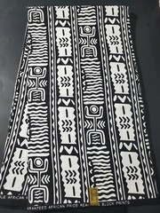 Black and White Multicolor African Fabric; Fabric in yards, Fabric in 6yards