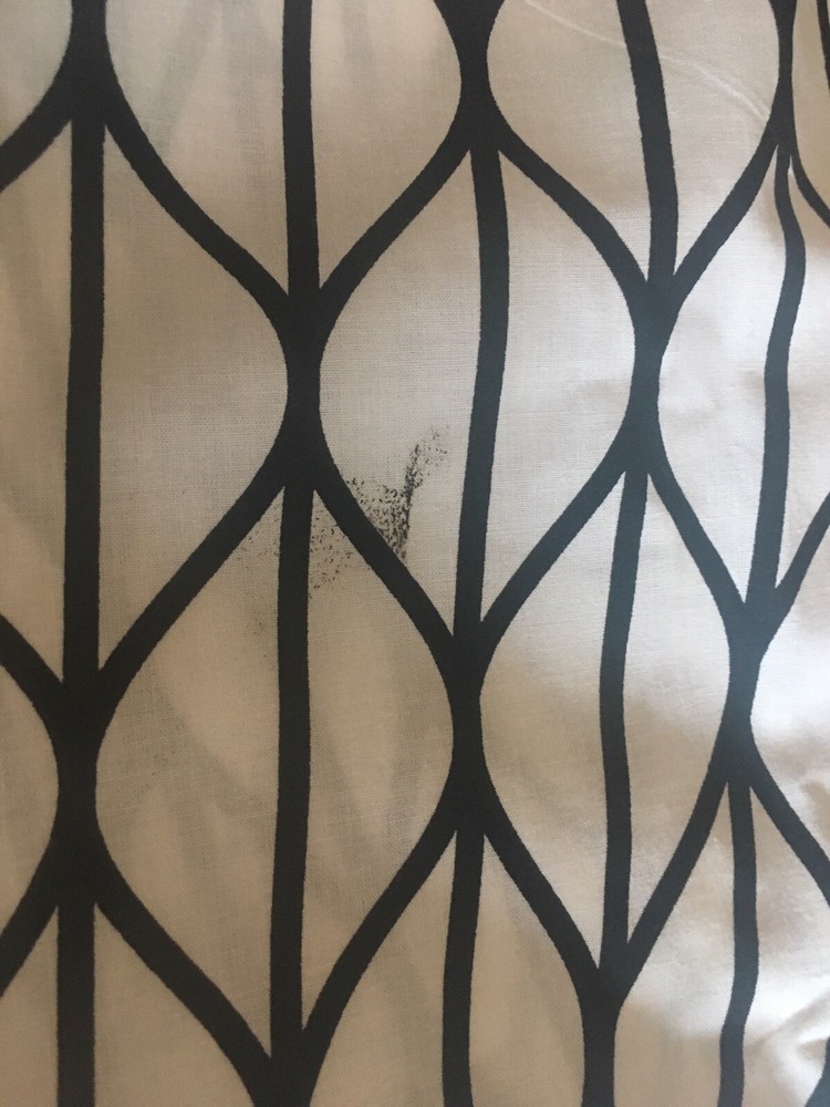 Ikea Paulin Machado 2013 Fabric Black White Geometric Design 60″ x 35″ curtain