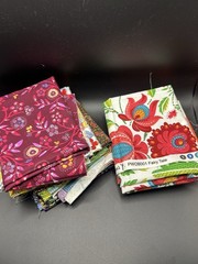 OOP Rare Quilting Fabric Lot 10 Fat Quarters Moda FreeSpirit Riley Blake Bundle