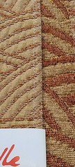 Isabelle de Borchgrave Fabric Granulite Canyon Burnt Orange Tan Gold Sample 17″