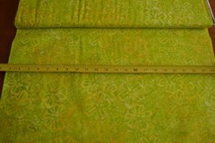 By 1/2 Yd, Lime Yellow Orange Floral Tonga Batik, Timeless Treasures/B9385, B805