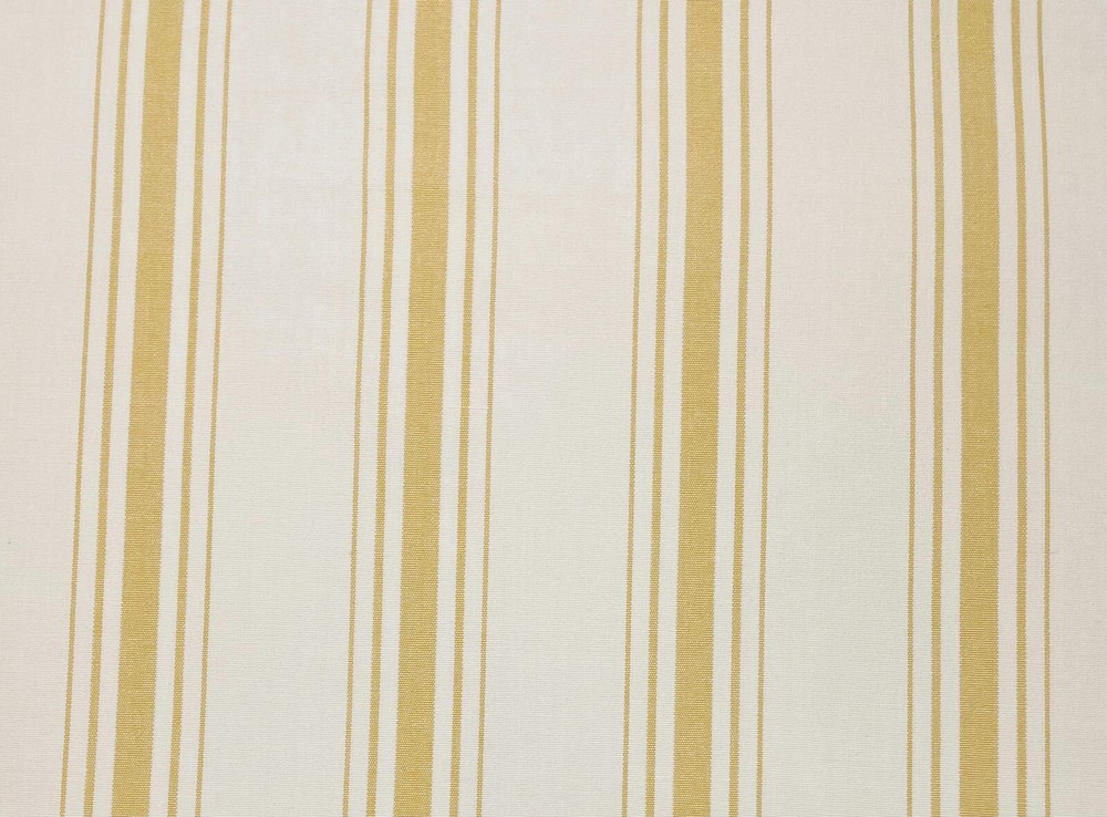BALLARD DESIGNS SOMMERVILLE STRIPE YELLOW OFF WHITE MULTIUSE FABRIC BY YARD 54″W