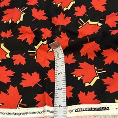 Canada Theme Maple Leaf Fabric 4 Pc Lot Quilting Crafts Sewing Cotton Prints