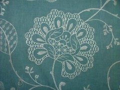 1.1 Metres iLiv Adriana Glacier Embroidered Fabric Curtain Upholstery Cushion