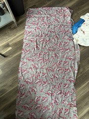 1950s Rayon Fabric Sheet Summertime Kite Floral Pattern 36 X 170 Inches