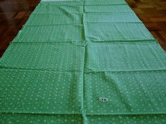 Marimekko MAIJA ISOLA ” MUIJA ” cotton fabric piece 137x67cm green x white