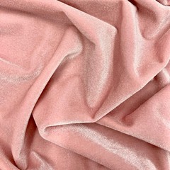 Princess DUSTY BLUSH Polyester Spandex Stretch Velvet Fabric for Bows, Top Knot