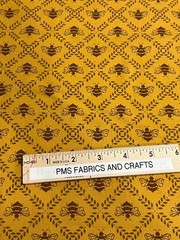 Moda Sun Drenched Bees on gold 100% cotton fabric by the yard 36 x 44 43204 12