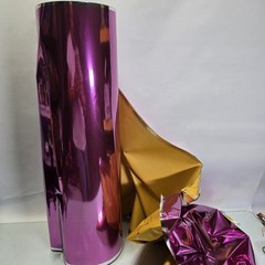 Masive 250 Yards X 25″ Ultra Thin Reflective Metallic Film Roll Magenta/ Yellow