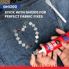 Fabric Glue Permanent (10 ML x 8), for 10 milliliters, Clear